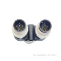 Connector M12 Y femella a mascle